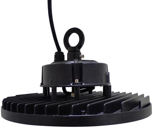 J&H LED 12 in. Black Integrated LED Dimmable High Bay Light at 36000 Lumens 3000K/4000K/5000K