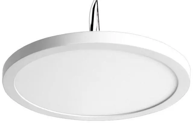 Alt view image 4 of 6 - J&H LED 9 in. White Square Integrated LED Flat Panel Flush Mount Ceiling Light 27-40-50K