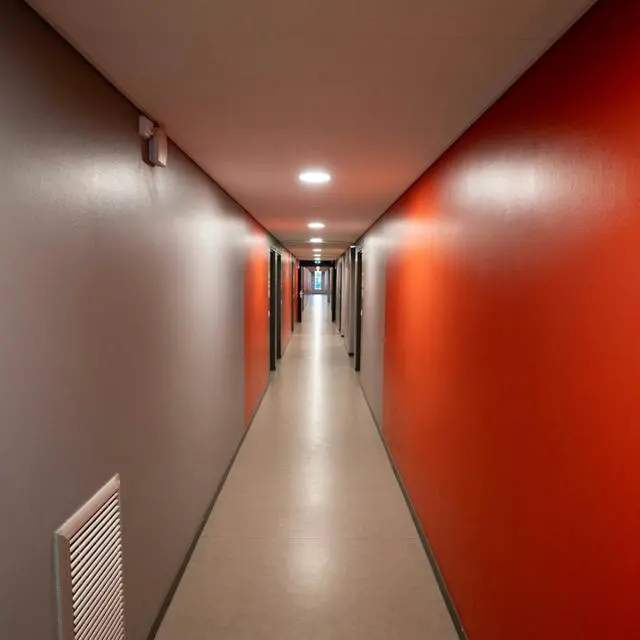 Alt view image 5 of 6 - J&H LED 9 in. White Square Integrated LED Flat Panel Flush Mount Ceiling Light 27-40-50K