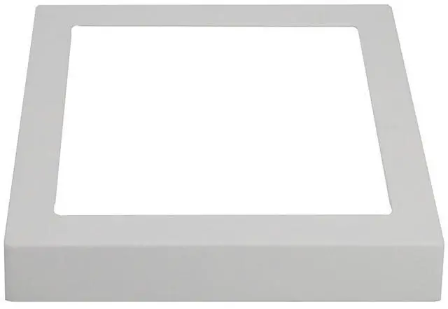 Main image of J&H LED 9 in. White Square Integrated LED Flat Panel Flush Mount Ceiling Light 5000K