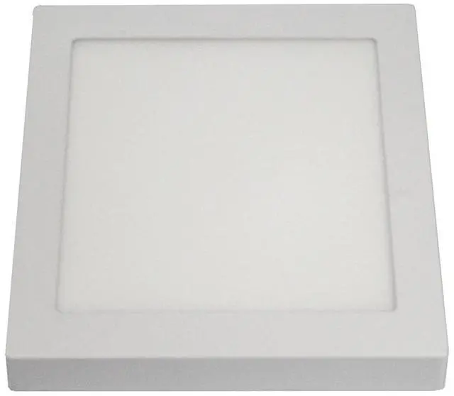 Alt view image 3 of 4 - J&H LED 9 in. White Square Integrated LED Flat Panel Flush Mount Ceiling Light 5000K