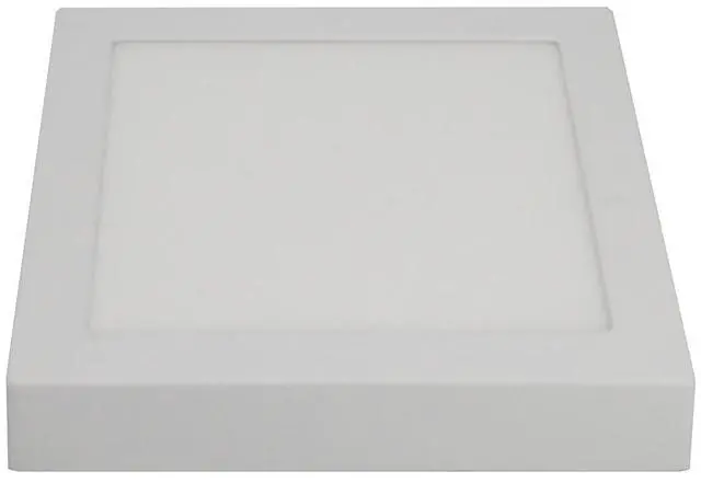 Alt view image 2 of 4 - J&H LED 9 in. White Square Integrated LED Flat Panel Flush Mount Ceiling Light 5000K