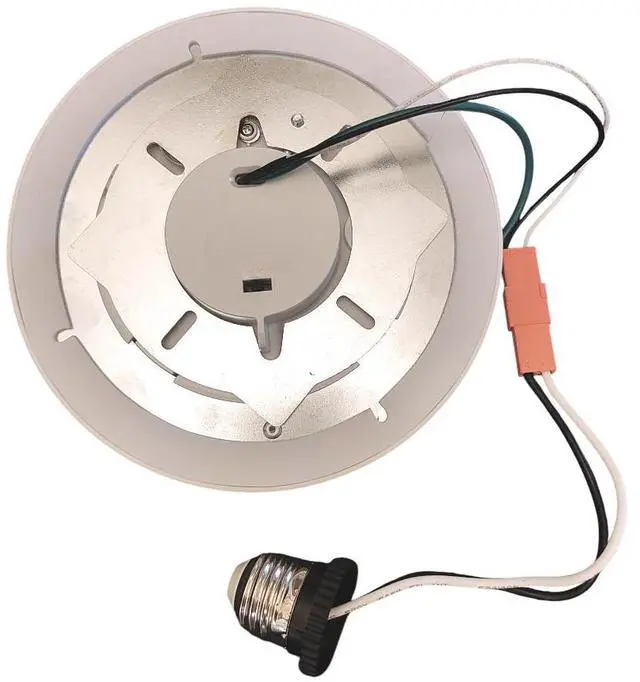 Alt view image 2 of 6 - J&H LED 9 in. White Square Integrated LED Flat Panel Flush Mount Ceiling Light 27-40-50K