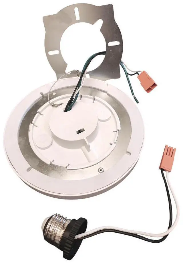 Alt view image 3 of 6 - J&H LED 9 in. White Square Integrated LED Flat Panel Flush Mount Ceiling Light 27-40-50K