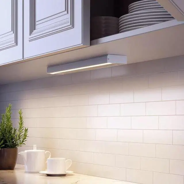 Alt view image 4 of 7 - J&H LED 8 in. Under Cabinet Light, 4W Dimmable, 5 CCT Selectable 27-30-35-40-50K, Hardwired or Plug-In, 240 Lumens, ETL Listed