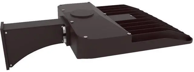 Alt view image 6 of 7 - J&H LED 800-Watt Equivalent Integrated LED Black Area Light and Flood Light with 12000 Lumens Outdoor Light CCT Selectable 27-40-50K