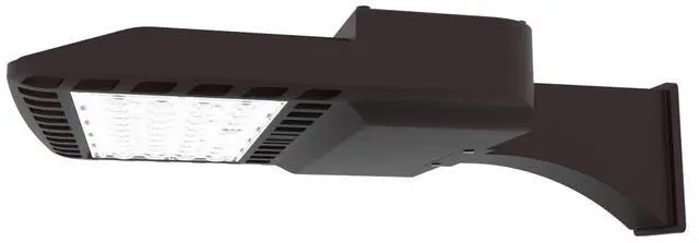 Alt view image 5 of 7 - J&H LED 800-Watt Equivalent Integrated LED Black Area Light and Flood Light with 12000 Lumens Outdoor Light CCT Selectable 27-40-50K