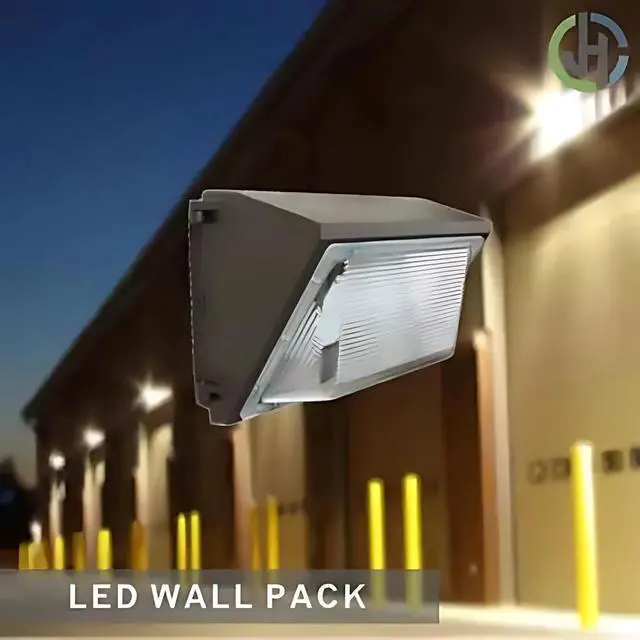 Alt view image 5 of 7 - J&H LED 900-Watt Equivalent Integrated LED Bronze Dimmable Outdoor Wall Pack Light, Selectable CCT 27K-40K-50K
