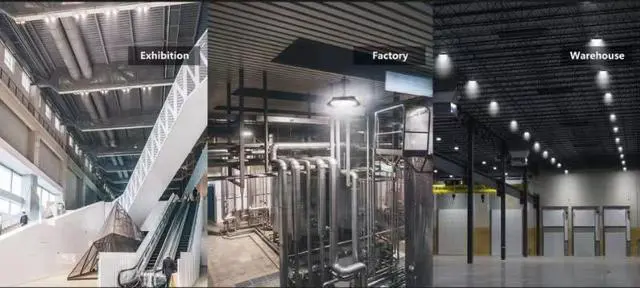 Alt view image 7 of 7 - J&H LED 12 in. Black Integrated LED Dimmable High Bay Light at 30000 Lumens 27-40-50K