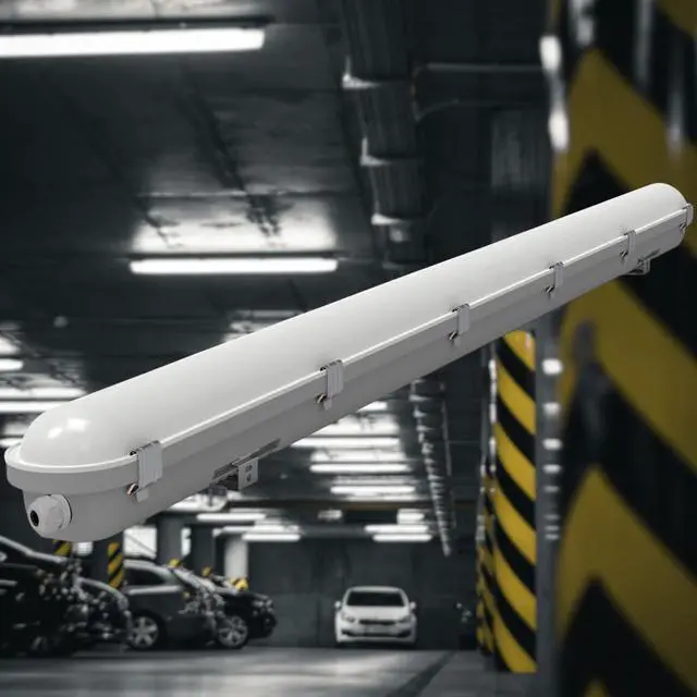 Alt view image 5 of 5 - J&H LED 4 ft. Vapor Tight Light, Integrated 27-40-50K LED, Wattage Adjustable 40w/30w/20w, HI - Light Kits for Home Improvement