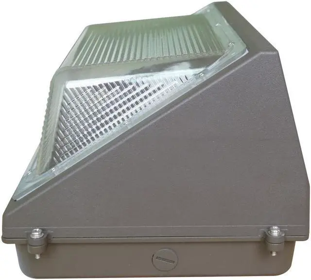 Alt view image 2 of 7 - J&H LED 900-Watt Equivalent Integrated LED Bronze Dimmable Outdoor Wall Pack Light, Selectable CCT 27K-40K-50K