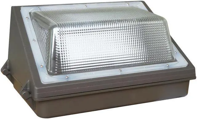 Alt view image 3 of 5 - J&H LED 300- Watt Equivalent Integrated LED Bronze Dimmable Outdoor Wall Pack Light, Selectable CCT 27K-40K-50K