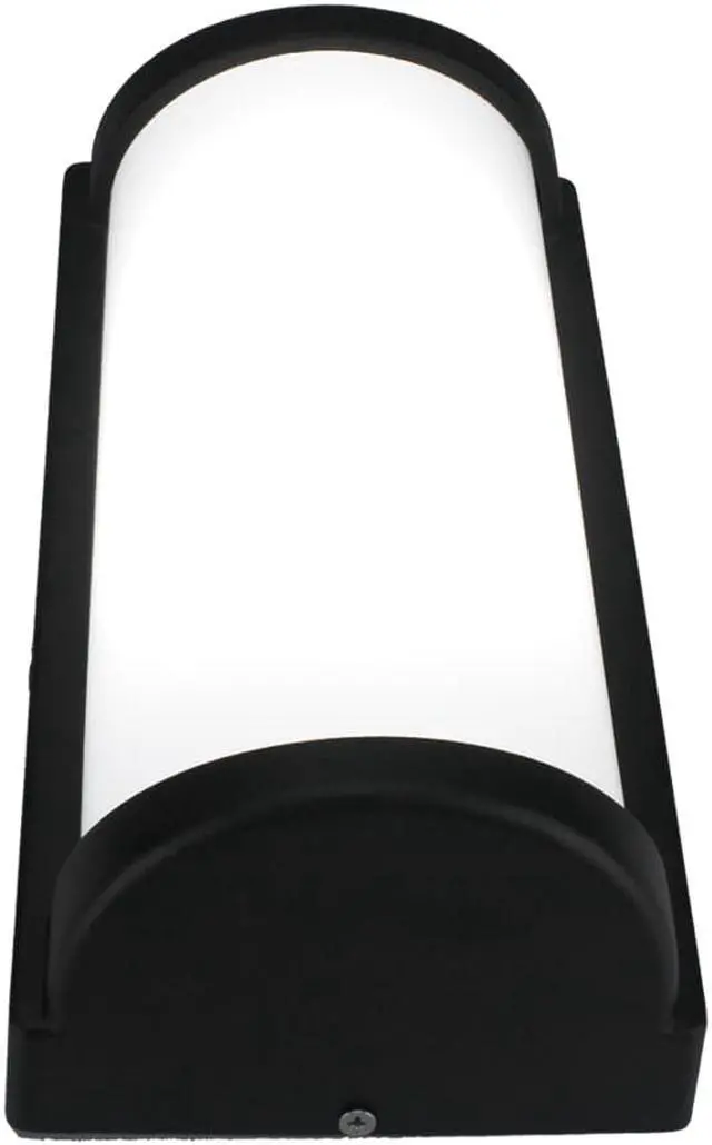 Alt view image 2 of 6 - J&H LED Aluminum Outdoor Cylinder Dusk-to-Dawn Wall-Mount Lantern Sconce - 10.5in, 3000k/4000k/5000k, Wattage Adjustable 80w/70w/60w, HI - Light Kits