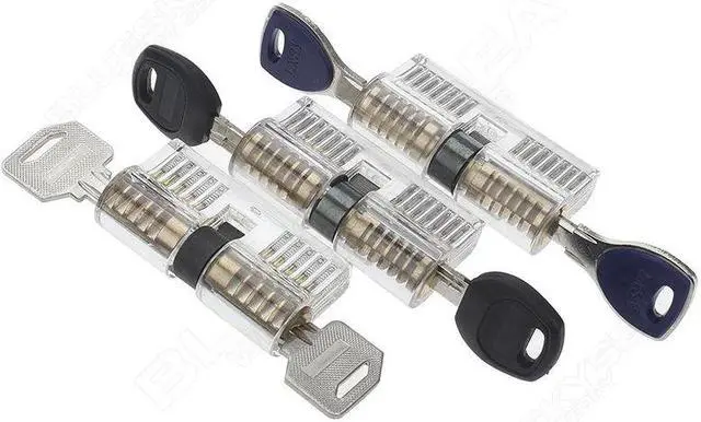 Alt view image 3 of 10 - Details about  7 Pcs Transparent Padlock Cutaway Locksmith Skills Durable Acrylic Plastic HOT