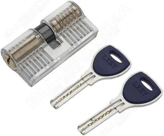 Alt view image 9 of 10 - Details about  7 Pcs Transparent Padlock Cutaway Locksmith Skills Durable Acrylic Plastic HOT