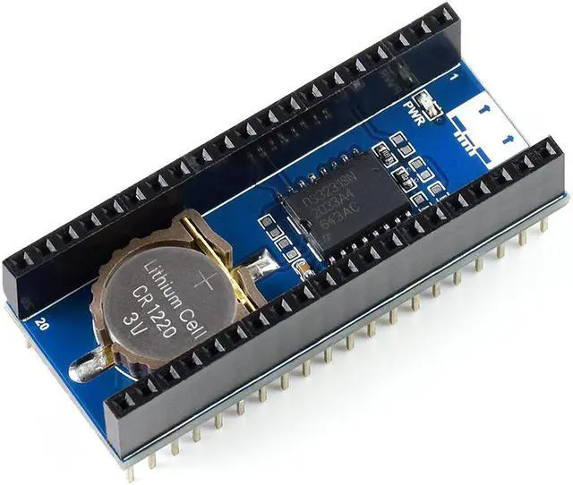 Main image of Raspberry Pi Pico RTC clock expansion board module high-precision DS3231 chip with battery 12C interface