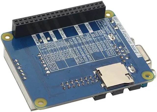 Alt view image 3 of 5 - Raspberry Pi 4B/3B+LED digital tube 485 232 UART button GPIO-232 multifunctional expansion board