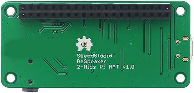 Alt view image 5 of 5 - Respeaker Speech Recognition Intelligente Module Dual Microphone Expansion Board for Raspberry Pi 0/3B/3B+/4B