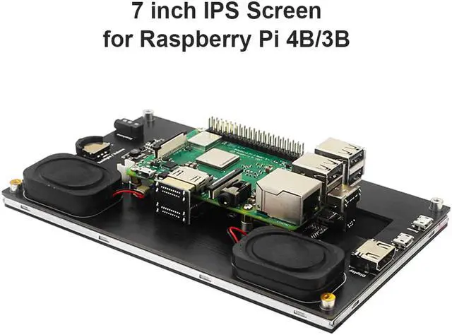 Alt view image 2 of 5 - 7 inch IPS Touch Screen Module Kit 1024x600 HDMI-Compatible Display Monitor Board Replacement for Raspberry Pi 4B/3B