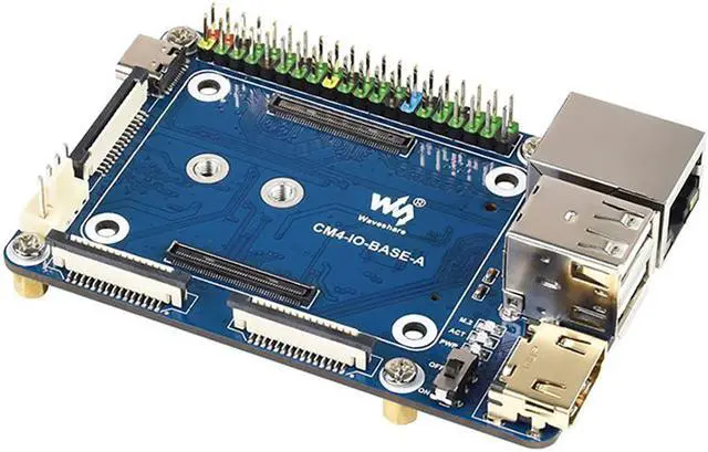 Alt view image 2 of 6 - Waveshare CM4 Expansion Board for Raspberry Pi Compute Module 4 Mini Basic Expansion Board Compute Module Core Board