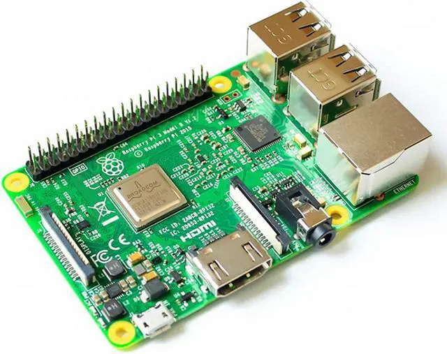 Alt view image 4 of 7 - Single Board Computer, Raspberry Pi 3 Model B, New Soc BCM2837B0,1.2GHz CPU, 1GB RAM, WiFi/BLE, 40 GPIO Pins