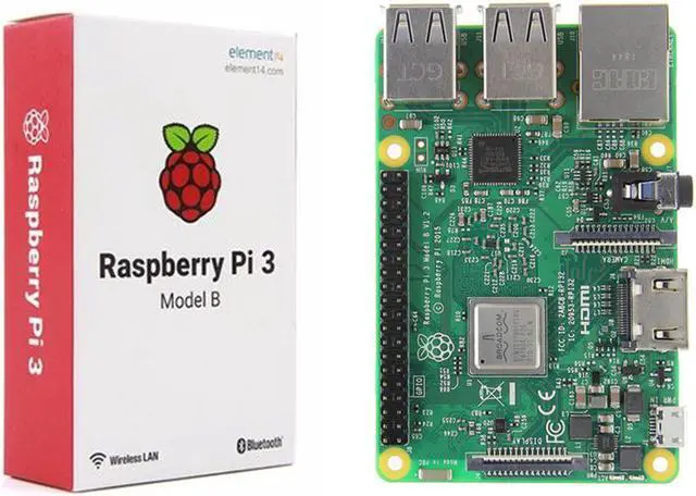 Alt view image 2 of 7 - Single Board Computer, Raspberry Pi 3 Model B, New Soc BCM2837B0,1.2GHz CPU, 1GB RAM, WiFi/BLE, 40 GPIO Pins