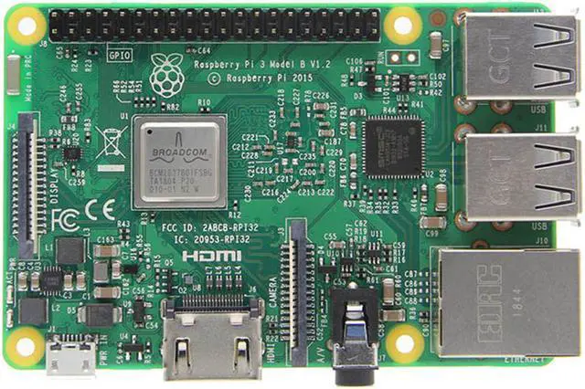 Alt view image 3 of 7 - Single Board Computer, Raspberry Pi 3 Model B, New Soc BCM2837B0,1.2GHz CPU, 1GB RAM, WiFi/BLE, 40 GPIO Pins