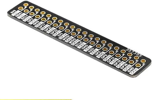 Alt view image 2 of 5 - Raspberry Pi 4B GPIO reference board external Dupont line breadboard experiment reference ruler reference Board