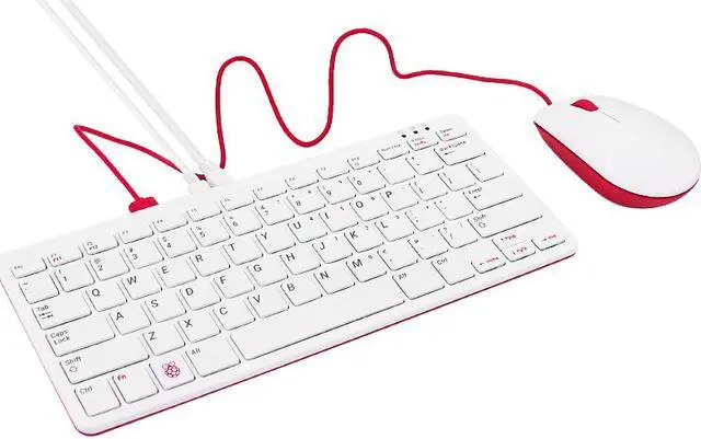 Alt view image 3 of 3 - New product Raspberry Pi 400 official American keyboard computer all-in-one dual-screen 4k output