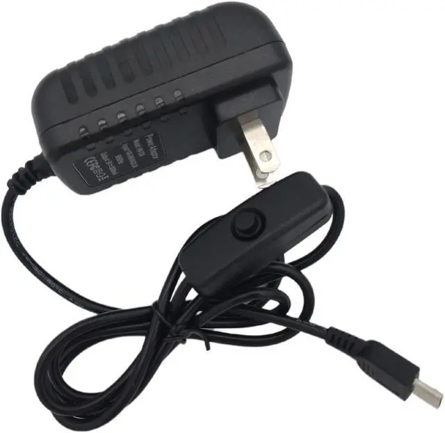 Main image of 5V 3A Micro USB Power Supply Adapter with ON/OFF Switch for Raspberry Pi 3 b b+