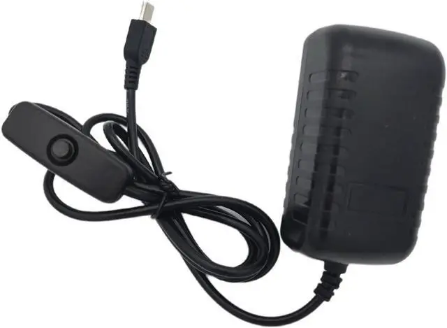Alt view image 4 of 4 - 5V 3A Micro USB Power Supply Adapter with ON/OFF Switch for Raspberry Pi 3 b b+