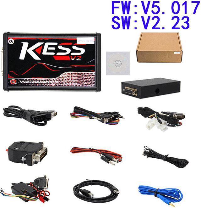 100% No Tokens RED KESS V2 V5.017 V2.23 ECU Chip Tuning Online KESS 5.017  Manager Tuning Kit For Car Truck 