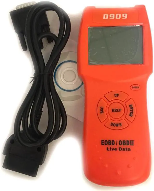Alt view image 2 of 3 - New D900 Car Detector D909 OBD2 SCANNER Diagnostic Tool Reading Erase Trouble Codes Reset