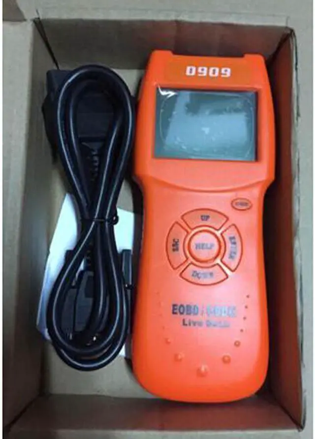 Alt view image 3 of 3 - New D900 Car Detector D909 OBD2 SCANNER Diagnostic Tool Reading Erase Trouble Codes Reset