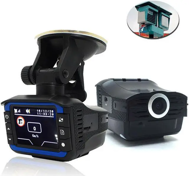 Main image of 3 in 1 electronic dog one machine GPS + RD + DVR precise positioning fixed flow speed radar detector driving recorder
