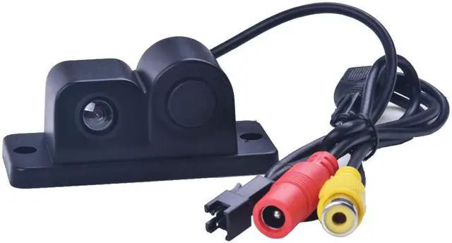 Main image of Waterproof 2 in 1 Car Backup Reverse Radar Detector Parking Rearview Camera Car rear View camera