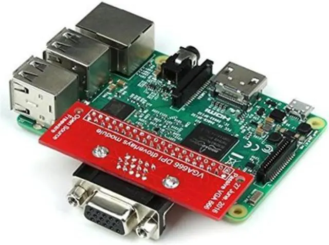 Alt view image 2 of 4 - Raspberry Pi 2/3 B VGA666 Expansion Board  Gert-VG Aadapter Board