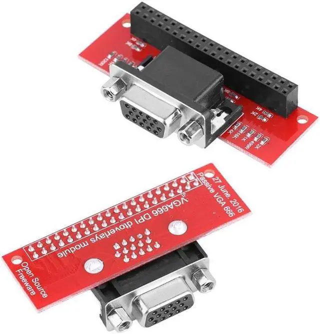 Alt view image 3 of 4 - Raspberry Pi 2/3 B VGA666 Expansion Board  Gert-VG Aadapter Board