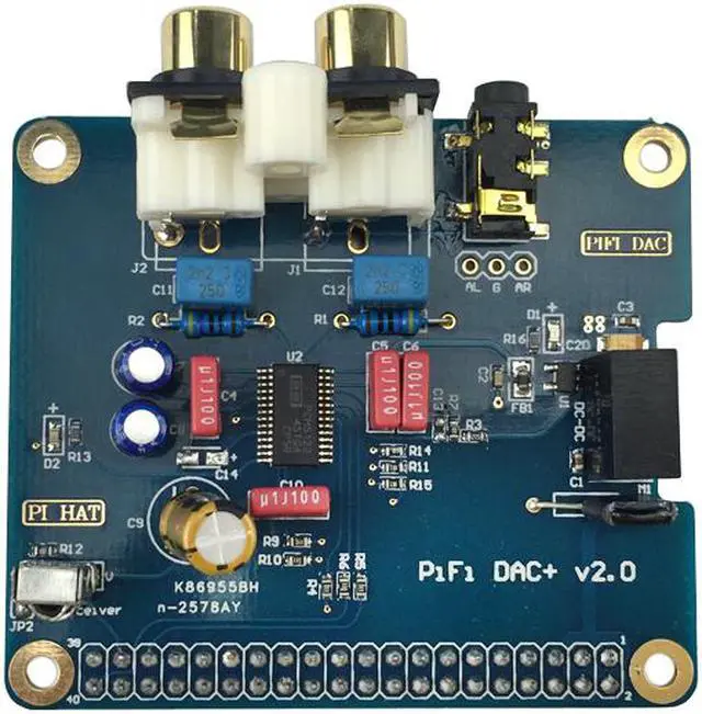 Main image of Raspberry Pi 3 B+ Analog Audio Board HIFI DAC Sound Card Module Expansion Board I2S Interface With Raspberry Pi 3 Model B+/3B