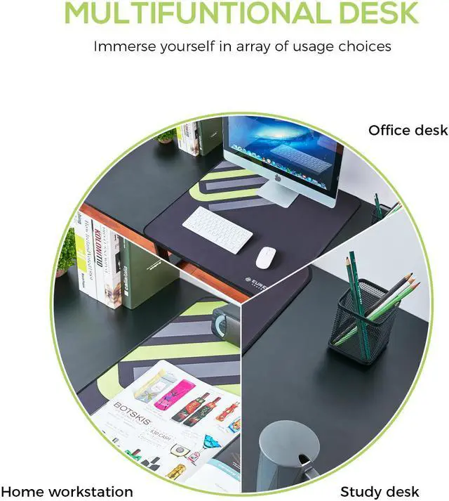 Alt view image 4 of 6 - Eureka Ergonomic® Modern Simple 47'' Computer Desk - Black
