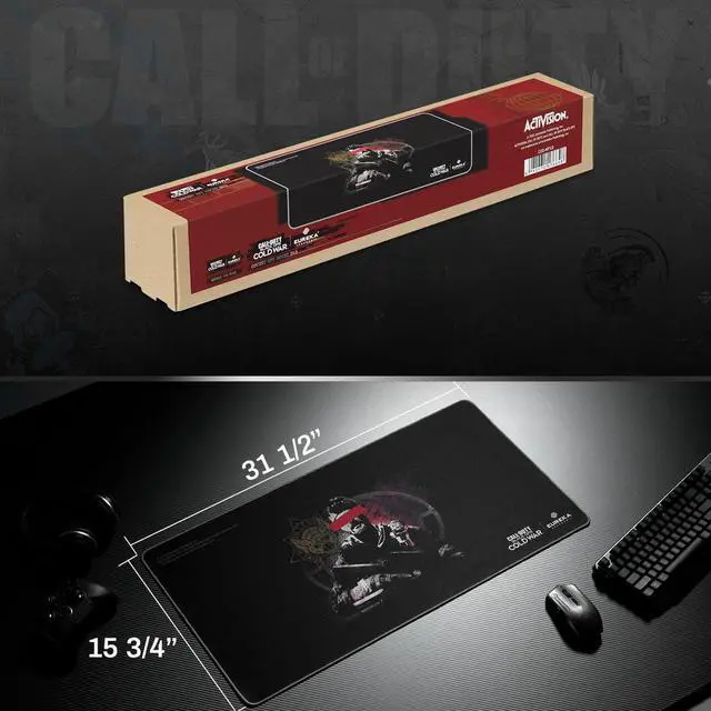 Alt view image 3 of 3 - Call of Duty® x Eureka Ergonomic® Covert Ops Mouse Pad XL with Stitched Edges, Non-Slip Base