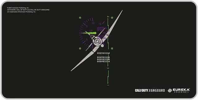 Main image of Call of Duty® x Eureka Ergonomic® Thunderbolt Mouse Pad XL with Stitched Edges, Non-Slip Base