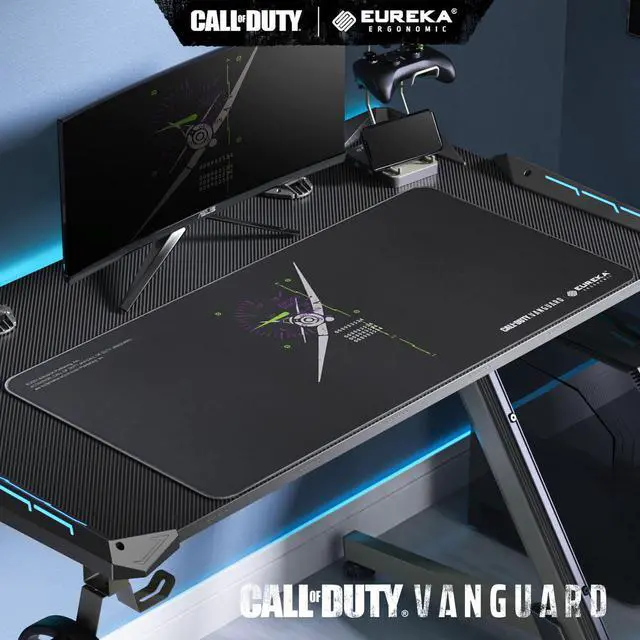 Alt view image 2 of 3 - Call of Duty® x Eureka Ergonomic® Thunderbolt Mouse Pad XL with Stitched Edges, Non-Slip Base