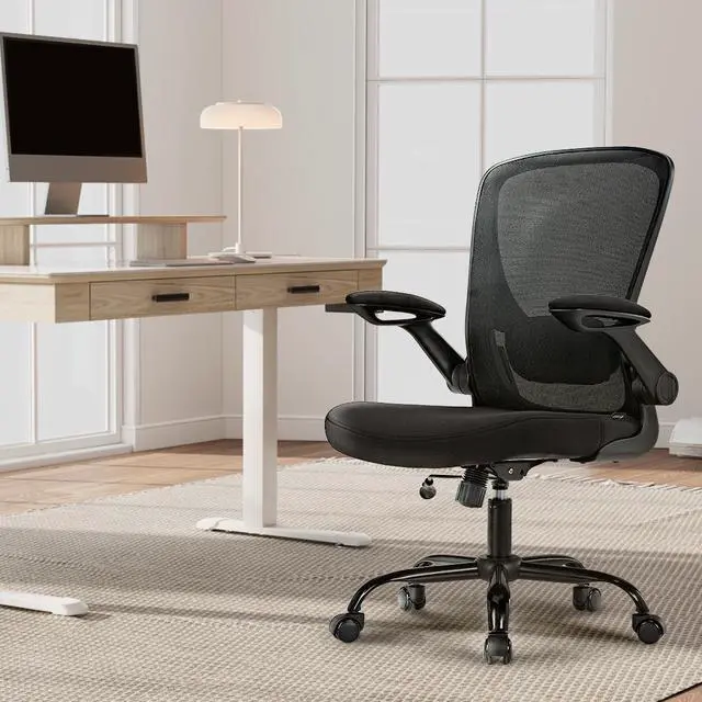 Alt view image 5 of 6 - Eureka Ergonomic Office Chair, Mesh Ergonomic Desk Chair with Adjustable Height Black