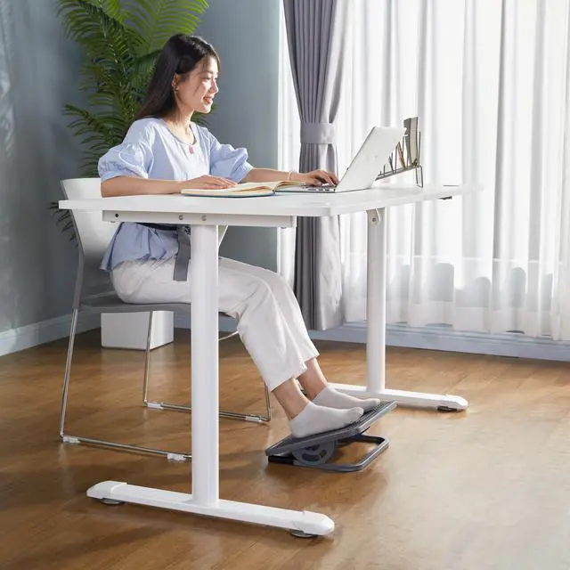 Alt view image 2 of 7 - EUREKA ERGONOMIC Office Foot Rest Under Desk, Adjustable Footrest for Under Desk at Work with Massage Surface, Office Foot Rest Under Desk with 20 Degree Tilt No Locking, Metal Frame