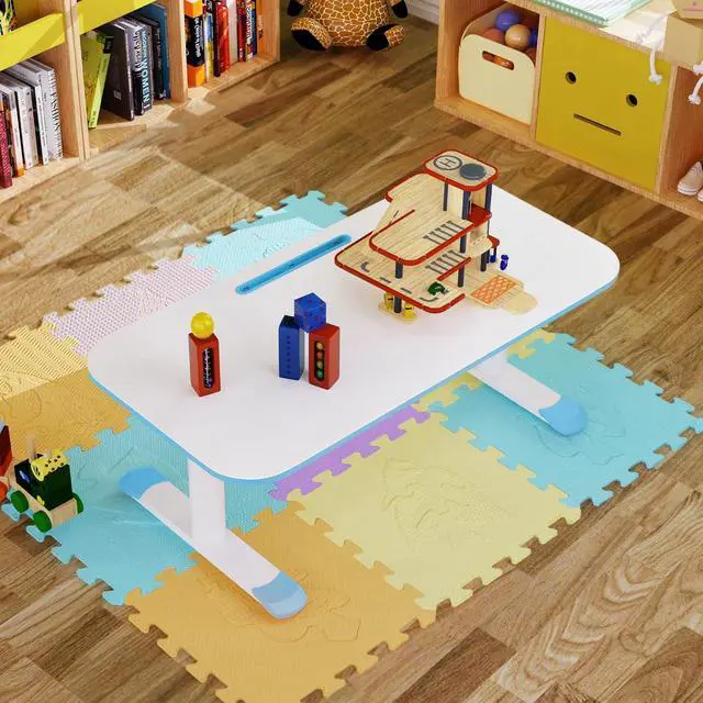 Alt view image 2 of 7 - 39in Adjustable Kids Activity Table | 6-Level Height Children Study Desk