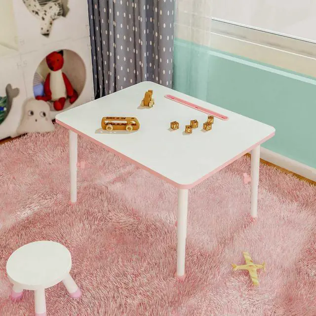 Alt view image 2 of 7 - 23" Adjustable Kids Activity Table | 6-Height Toddler Study & Play Desk