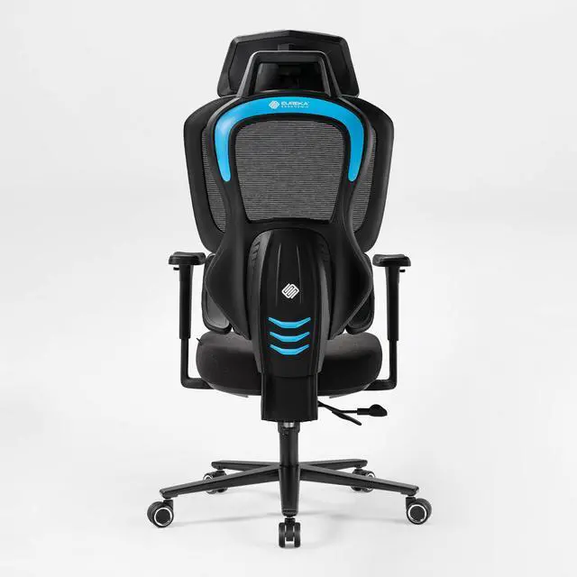 Alt view image 6 of 7 - EUREKA ERGONOMIC Hybrid Ergonomic Gaming Chair - 3D Adjustable Armrests, Dynamic Lumbar Support & Headrest, High-Back Mesh Computer Desk Chair for Gaming Bule