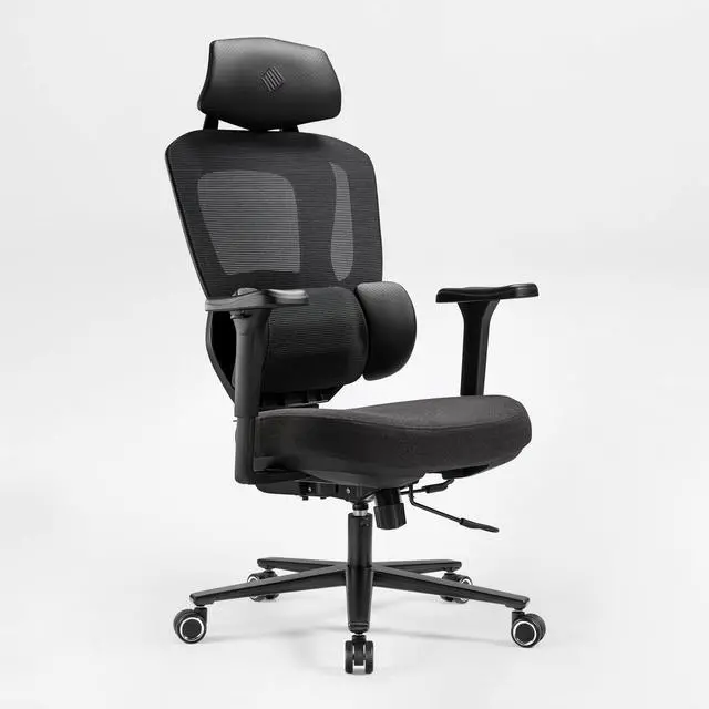 Alt view image 7 of 7 - EUREKA ERGONOMIC Hybrid Ergonomic Gaming Chair - 3D Adjustable Armrests, Dynamic Lumbar Support & Headrest, High-Back Mesh Computer Desk Chair for Gaming Bule