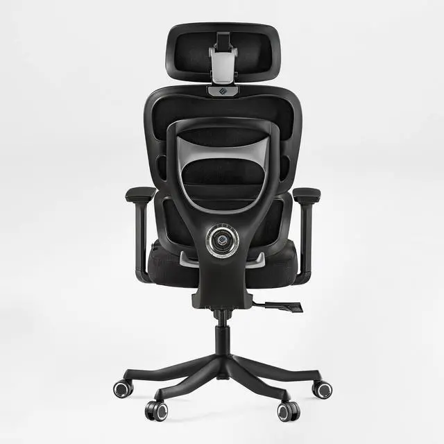 Main image of EUREKA ERGONOMIC Hybrid Ergonomic Gaming Chair - 3D Adjustable Armrests, Dynamic Lumbar Support & Headrest, High-Back Mesh Computer Desk Chair for Gaming Gray